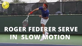 Roger Federer Serve In Slow Motion