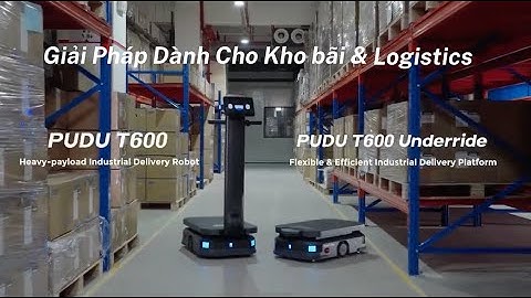 Robot vận chuyển công nghiệp dành cho logistics tải trọng lớn trong môi trường sản xuất và kho bãi.