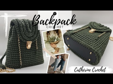 Easy Crochet Backpack Helen Crochet Pattern for Beginners 