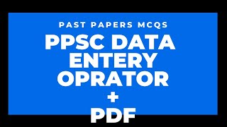 Celebrity PPSC Data Entry Operator Past Papers MCQ's : Data Entry Operator Jobs : PPSC Jobs 2020 Net Worth