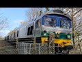Diverted freight and GWR services around Crampmoor Foot Crossing, 15-19 February 2021