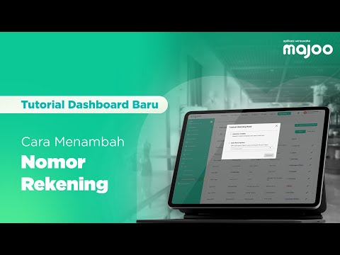 Cara Menambah Nomor Rekening di Dashboard majoo