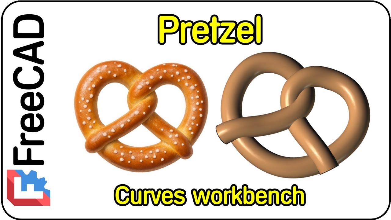 Make a Pretzel in FreeCAD Curves Workbench: Freehand BSpline