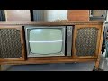 1966 rca ctc21 color combo tv chassis vertical repair on jig one