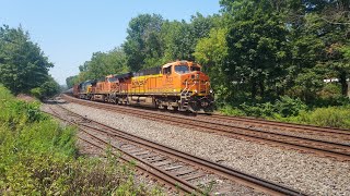 BNSF 6423 ES44AC Leads B116 with Friendly Engineer! 8/15/25