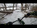 Bangert in the snow - Sandy link N-S 12/26/22