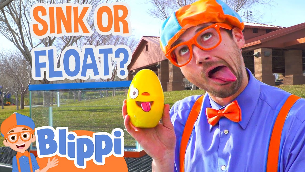 Blippi Plays Sink or Float in a Playground! Blippi Full Episodes