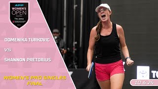 2024 APP Women's Open Presented By The James I Domenika Turkovic vs. Shannon Pretorius | WS Final