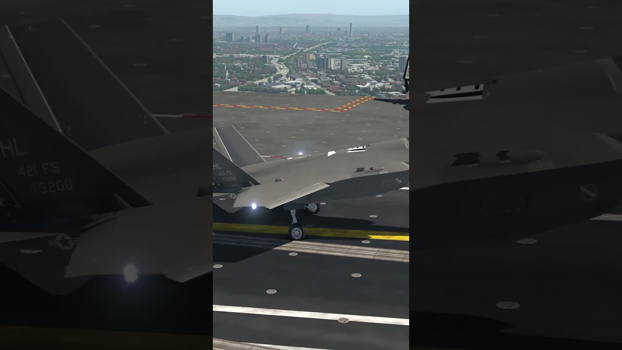 Landing On A Very Extravagant Aircraft Carrier Runway Simulation