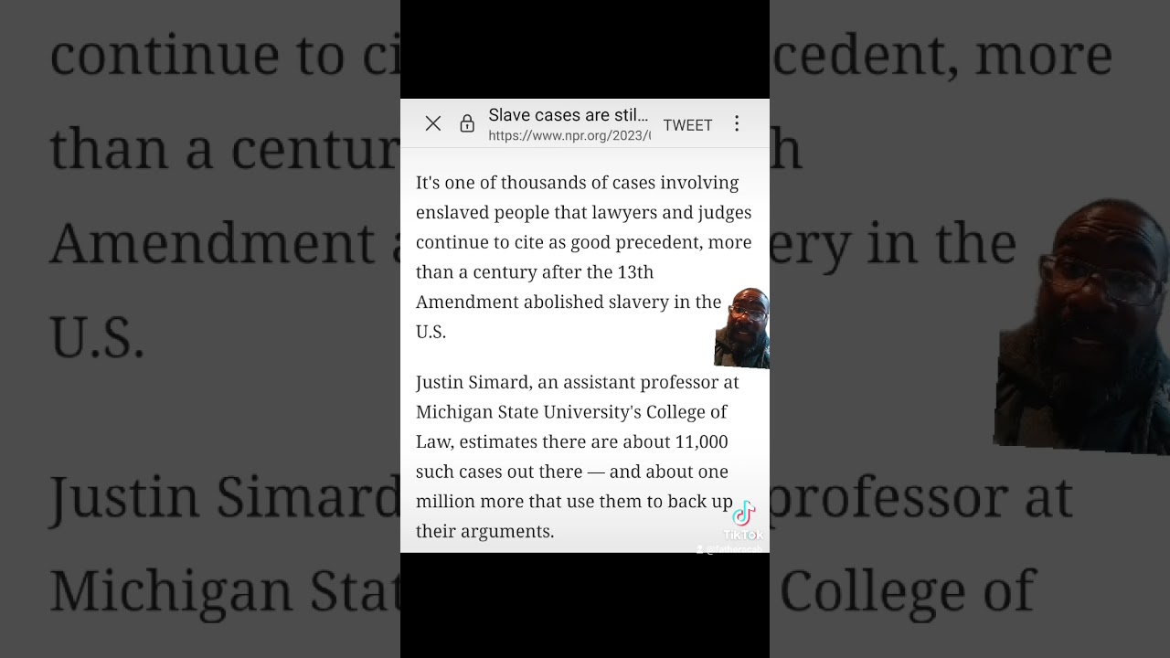 ⁣Slave cases still being cited in modern court cases. #reparations #cutthecheck