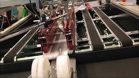 APR Box Plus1 folder gluer machine running straight line boxes at 26K per hr