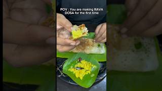 Making RAVA DOSA for the first time