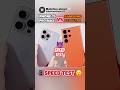 iPhone 15 Pro Max VS Samsung S23 Ultra Speed Test #shorts #iphone #samsung #viral #speedtest