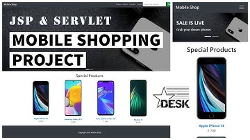 Mobile Shopping project in JSP & Servlet | Ecommerce Project with source code