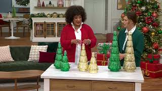Home Reflections Mercury Glass Trees on QVC