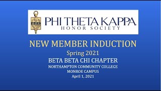 PTK Beta Beta Chi Spring 2021 Formal Induction
