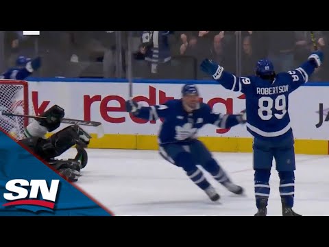 Nick Robertson Makes Stellar Plays at Both Ends to Win it for the Maple Leafs in Overtime