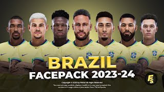 Brazil NT Facepack 2023/24 Season - Sider and Cpk - Football Life 2024 and PES 2021