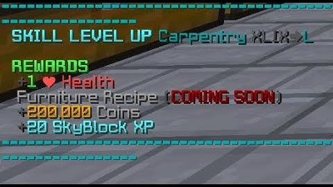 Carpentry L | Hypixel Skyblock