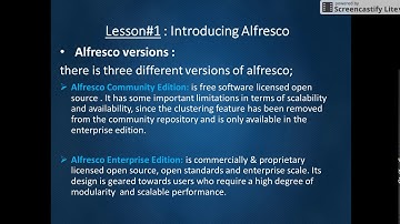 Alfresco End Users: Alfresco Introduction