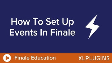 How To Set Up Events In Finale