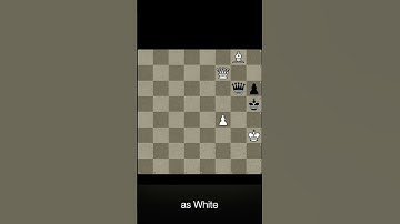 Mate in Two - Daily Chess Puzzle - No. 124 - #chess #puzzle #checkmate #shorts #0_algo_chess