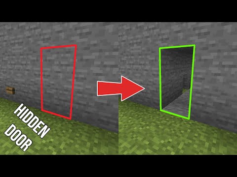 1x2 Hidden Piston Doors | Minecraft 1.20.1