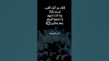 سورة يوسف الآية ١٠١ الى ١٠٤ بصوت الشيخ ياسر الدوسري