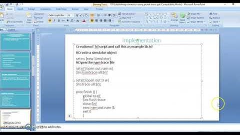 TCP establishing connection using NS2
