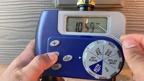 Orbit 2-outlet hose faucet timer setup