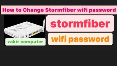 How to change stormfiber | Huawei wifi password | Huawei ont password