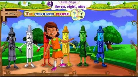 STD 5 English | Little Steps - Seven, Eight, Nine | Activity 1 | English Animated Rhyme