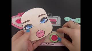 ✂️ Roblox Make Up Paper Face DIY #papercraft #paperdiy #paperdoll