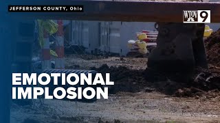 Controlled demolition of W.H. Sammis smokestacks draws crowds in emotional farewell