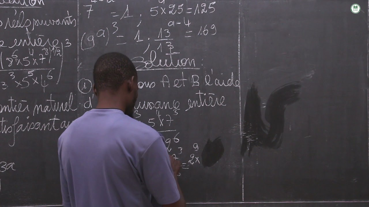 Exercice - Terminale science économie - Mathématique :Puissances entières et rationnelles/ Mr.KONE