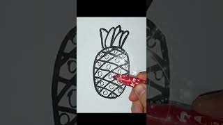drawing pineapple 🍍