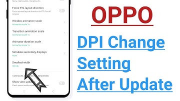 OPPO Phone DPI Change Setting After Update