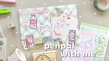 PENPAL WITH ME #40 | Matcha Ichigo Theme ft. Notebook Therapy 🍓🍵