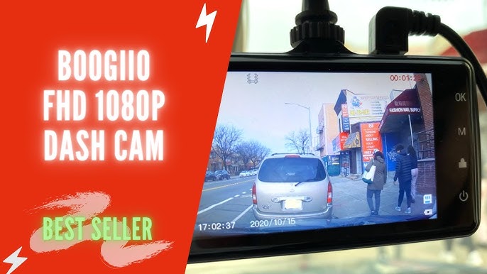 Dash Cam Front With 32g SD Card Boogiio 1080p FHD Car Driving Recorder 3''  IPS for sale online