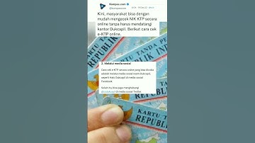 Cara mengecek NIK KTP secara online tanpa mendatangi kantor Dukcapil