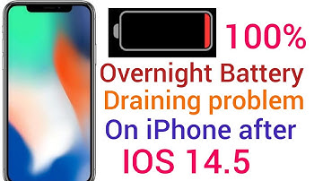 How to fix iphone Overnight Battery Draining problem after update ios 14.4]14.5