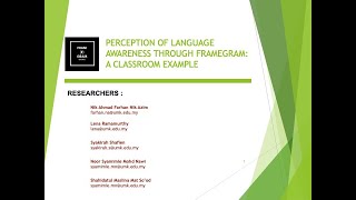 iTAC 2022 - Perception of Language Awareness Through Framegram: A Classroom Example Revisited