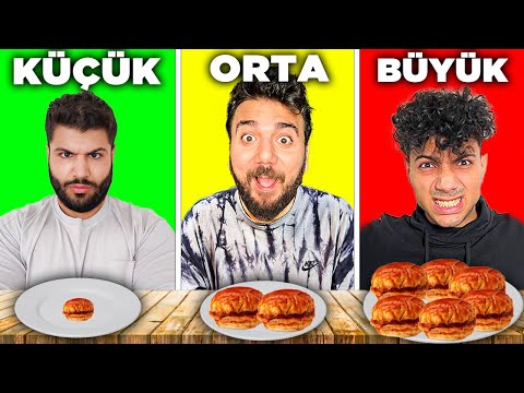 KÜÇÜK, ORTA, BÜYÜK YEMEK YARIŞMASI !?