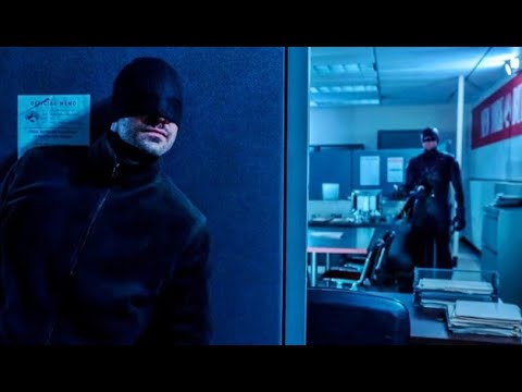 Still: Daredevil vs Bullseye at the newspaper office — Daredevil
