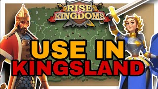 THE BEST KVK 1 COMMANDER PAIRS IN RISE OF KINGDOMS FOR KINGSLAND