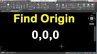 How to Find the Origin in AutoCAD 2018