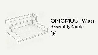 OMCMUU W101 Light Luxury Washing Machine Storage Cabinet Assembly Video