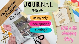 Journal using only Newspaper || No Expensive Materials #diy #creativity