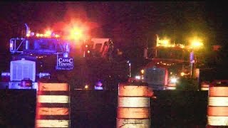 Semi rollover slows traffic on I-80