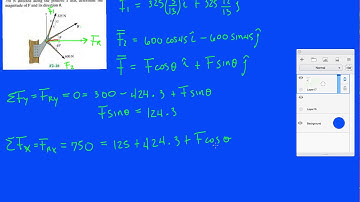 Problem F2-10 Statics Hibbeler 12th (Chapter 2)